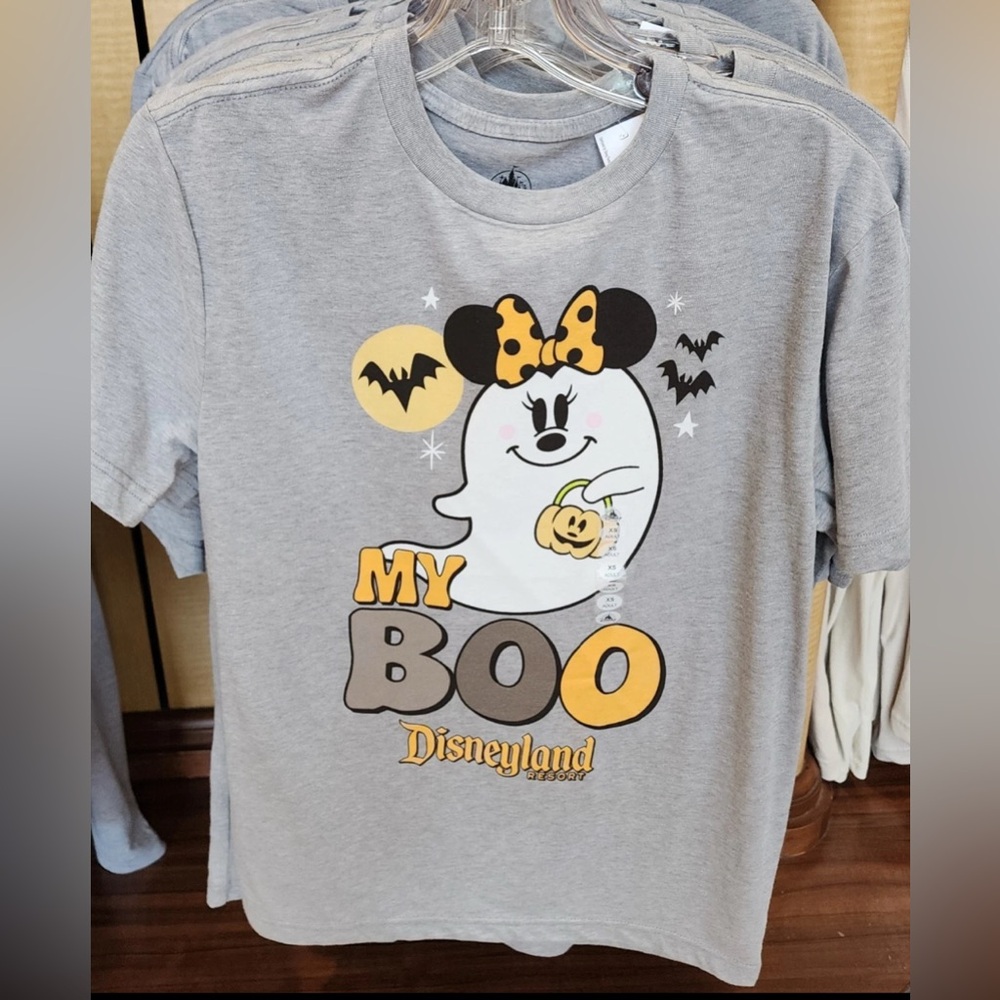 Disney Park My Boo Ghost Minnie Mouse Disneyland Halloween T Shirt NEW